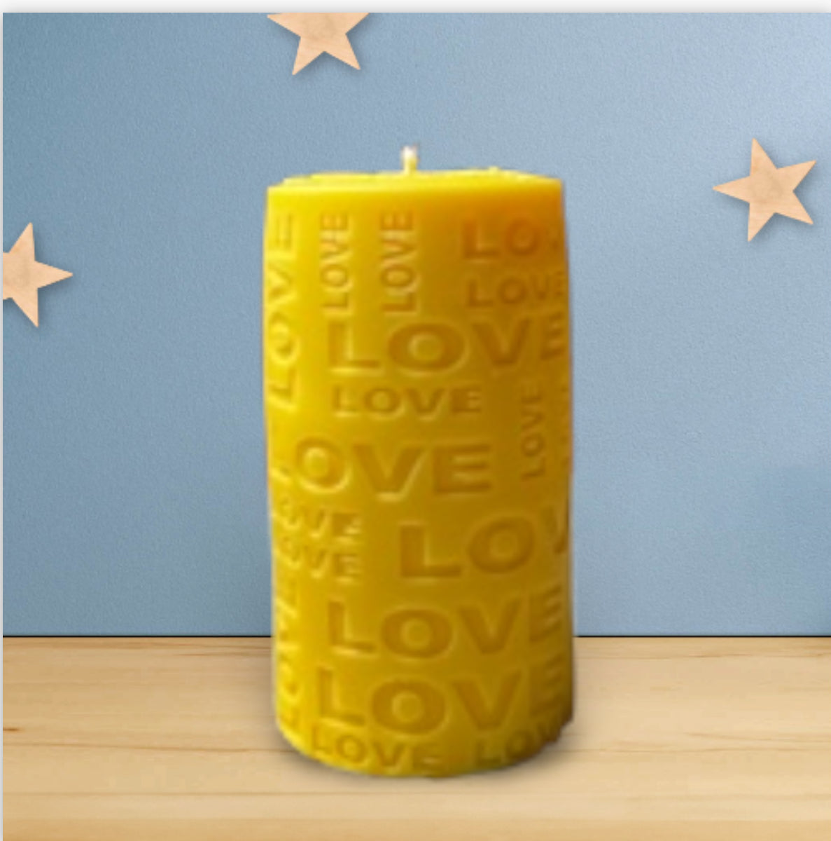 Love pillar soy wax candle