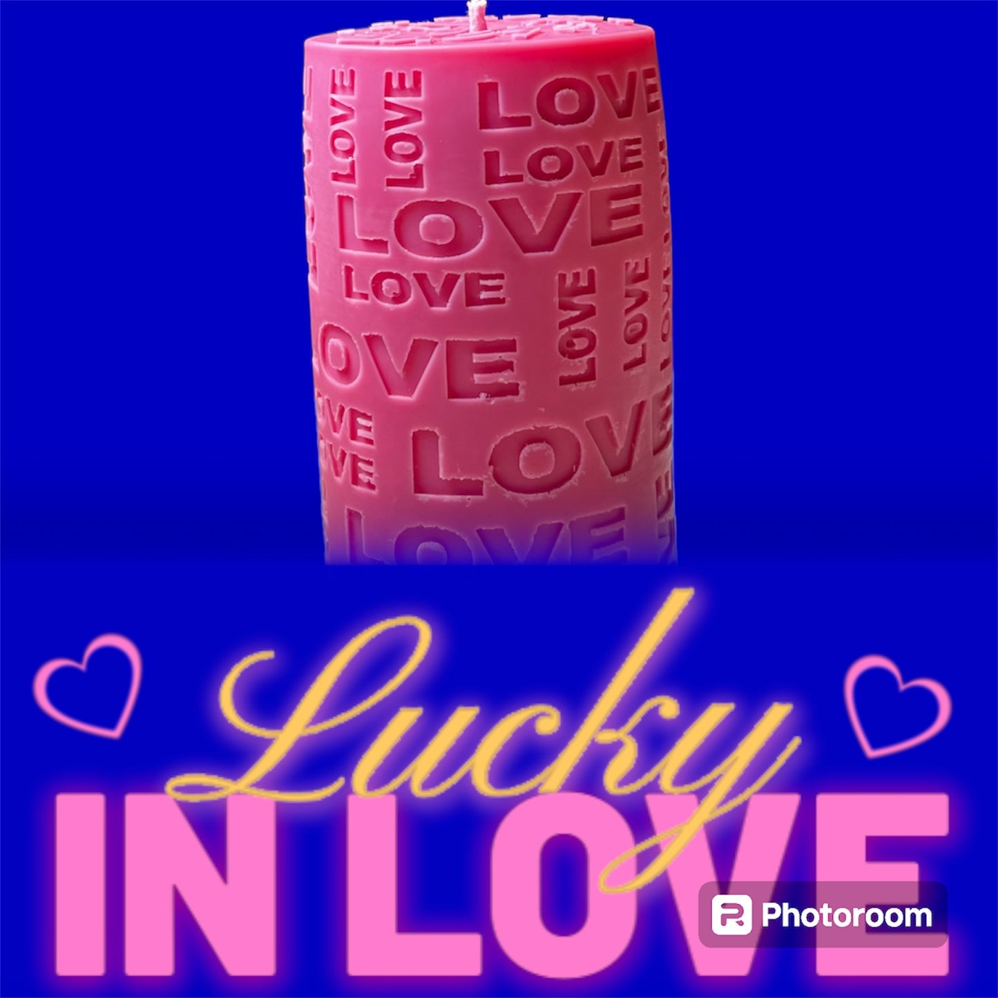 Love pillar soy wax candle